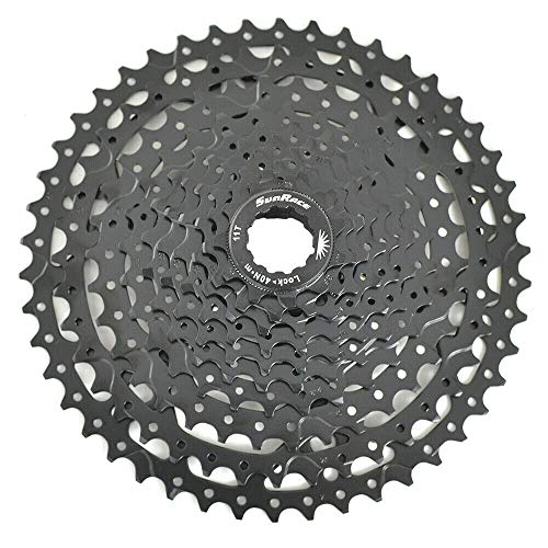 SunRace 11-46T 10-Speed Wide Ratio Bicycle Cassette Black ST1879-N