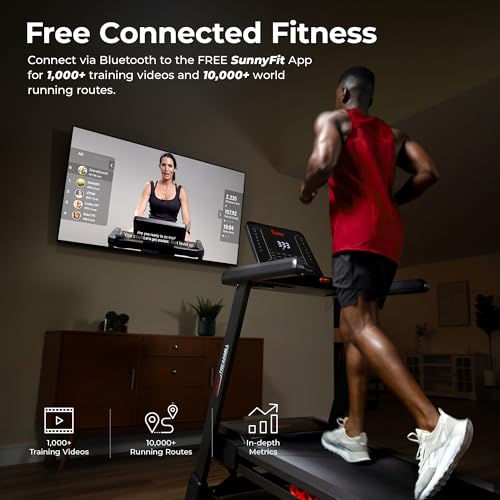 Elite Smart Foldable Auto Incline Treadmill with 20-Inch Wide Deck