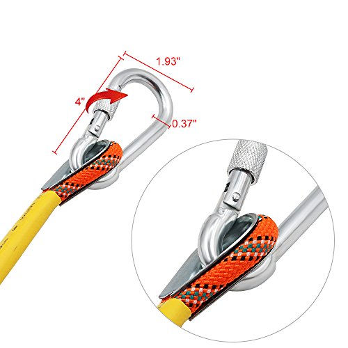 Orange 8mm 230ft Static Climbing Rope 13 Core for Rescue & Outdoor Activities