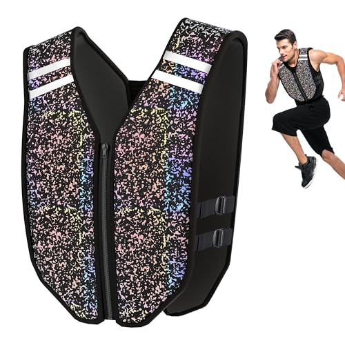 22 lb Reflective Weighted Vest for Fitness & Running - Adjustable, Washable