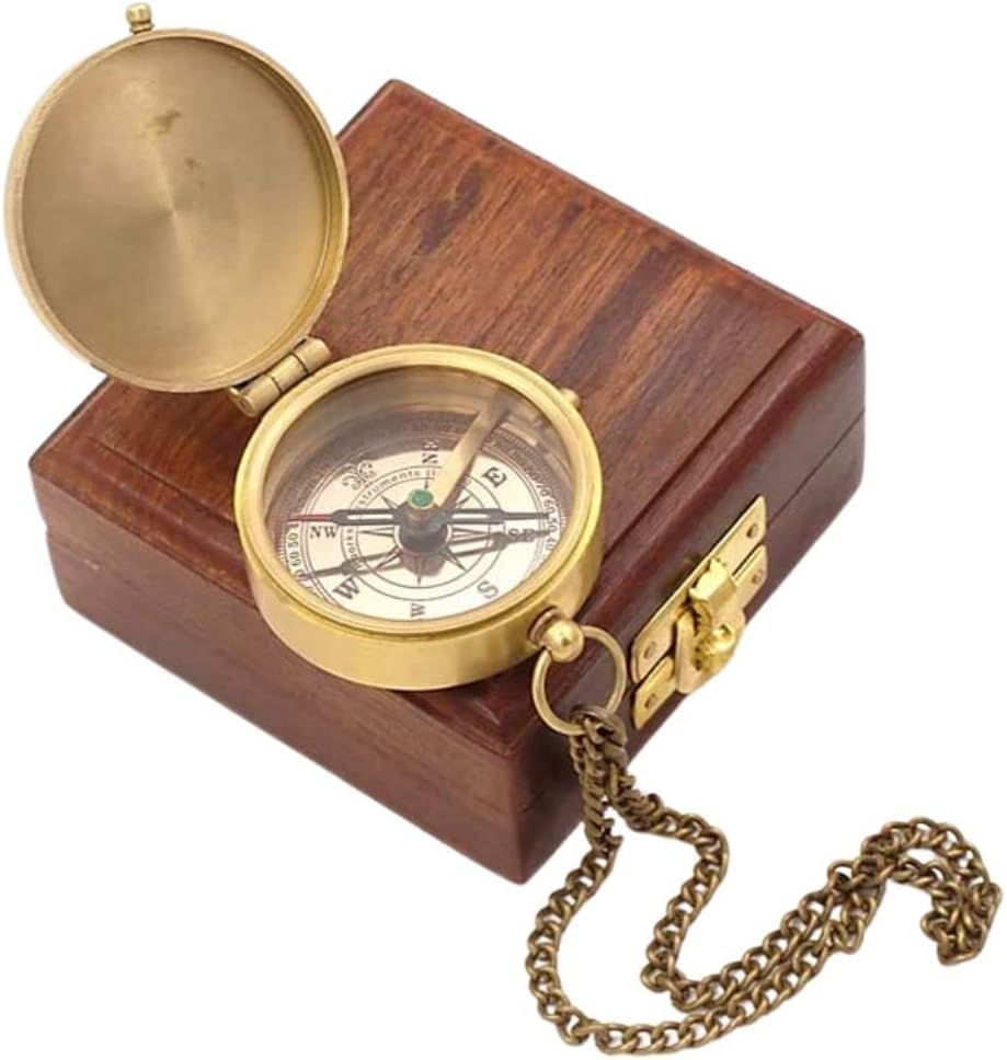 Solid Brass Directional Engraved Compass, Baptism Gifts for Boys Girls, First Communion, Christian Gifts for Men, First Confirmation Gifts for Boys, for I Know The Plans I Have for You