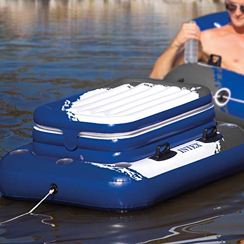 Inflatable Beverage Cooler Float with Lid - Mega Chill II 72 Can Capacity - Variation 1
