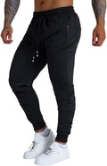 Skiennix Men's Jogger Sweatpants - Active Athletic Wear with Zipper Pocket & Drawstring | Sizes S-2XL