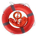 Sekeline 22 Inch Life Buoy Throw Ring Set with 30M Floating Rope & Reflective Tape