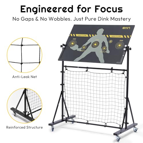 Pickleball Practice Rebounder with Adjustable Angles - Dink Board for Training