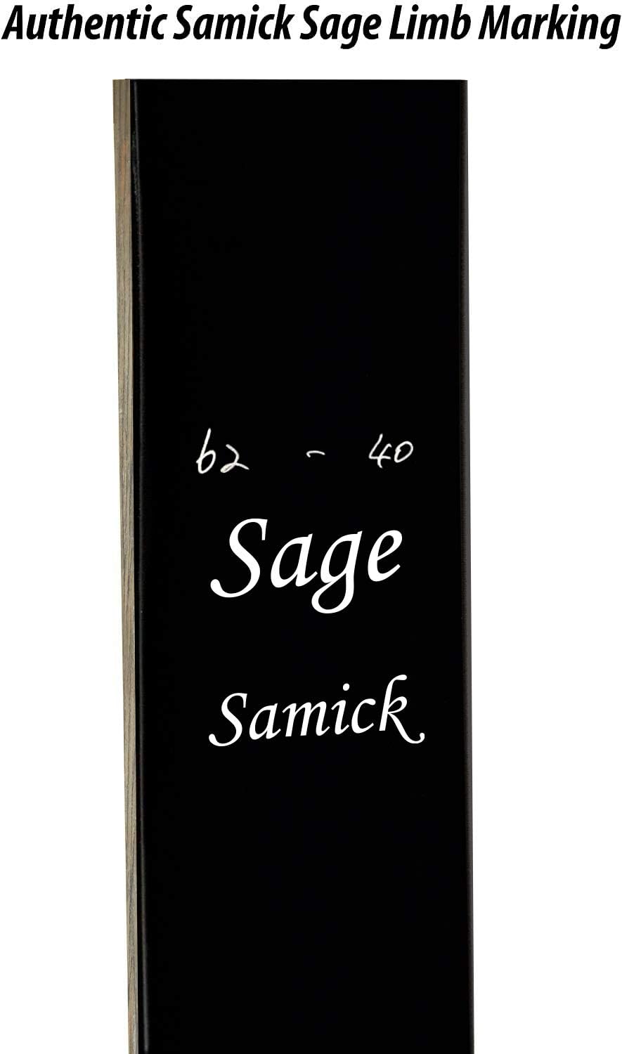 Samick Sage Recurve Bow Limbs - Durable Takedown Replacement Limbs, 25-60 lbs, Maple Fiberglass for Target & Hunting Practice | Ideal for Adult & Teen Archers