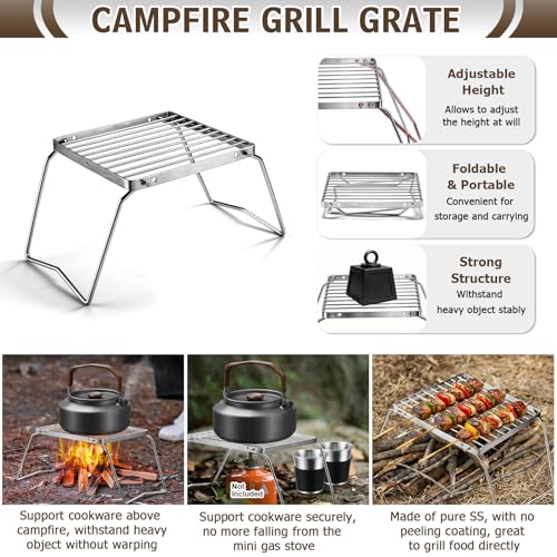 18-Piece Camping Cookware Set with Utensils - Portable Outdoor Cooking Kit