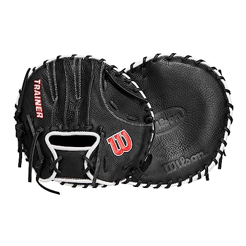 Wilson Infield Pancake Baseball Glove - Right Hand Throw Black/Red