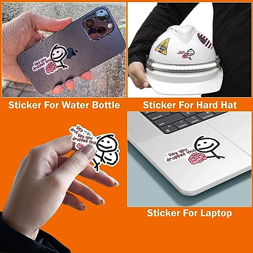 Funny Brain Sticker Pack 2x2 Inches Waterproof Vinyl Decals - Set of 3