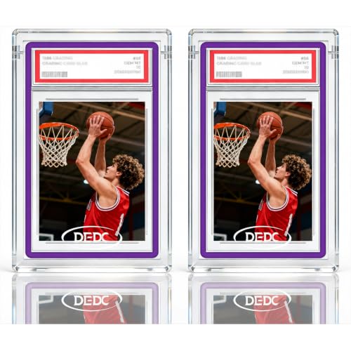 PSA Fit Acrylic Card Display Case 2-Pack for Trading & Sports Cards - Magnetic, UV Shield