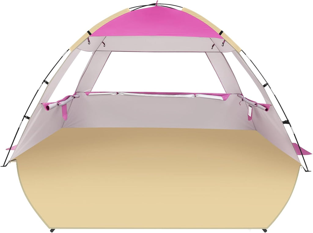 Venustas Beach Tent - Portable Sun Shelter with UPF 50+ UV Protection | Fits 3-8 People, Easy Setup
