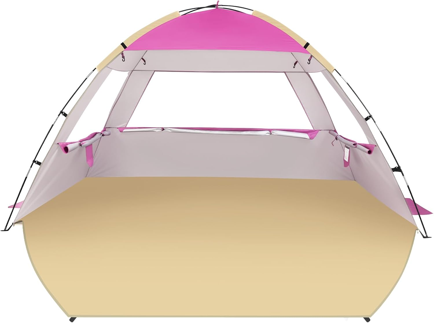 Venustas Beach Tent - Portable Sun Shelter with UPF 50+ UV Protection | Fits 3-8 People, Easy Setup