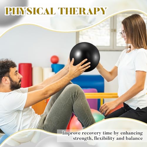 Pilates Exercise Balls 20 Pack - 9 Inch Black Yoga & Fitness Balls