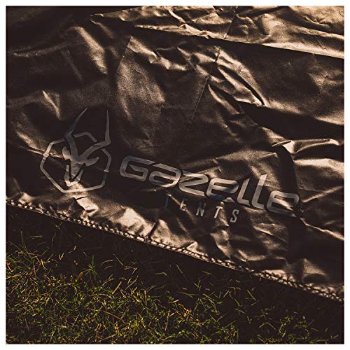 Waterproof Tent Footprint for Gazelle G5 4-Person Gazebo - 300D Tarp & Stakes