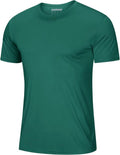 MAGCOMSEN Men's UPF 50+ Quick Dry Athletic T-Shirt - Performance Workout & Swim Tee