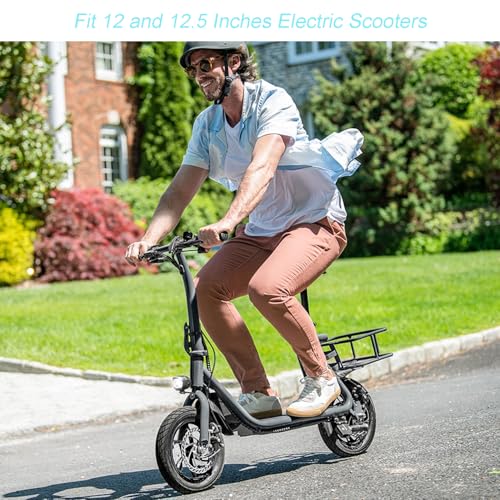 12.5x2.25 Bicycle Inner Tube for 12 and 12.5 Inch Electric Scooters - Angled Valve, 2 Pack