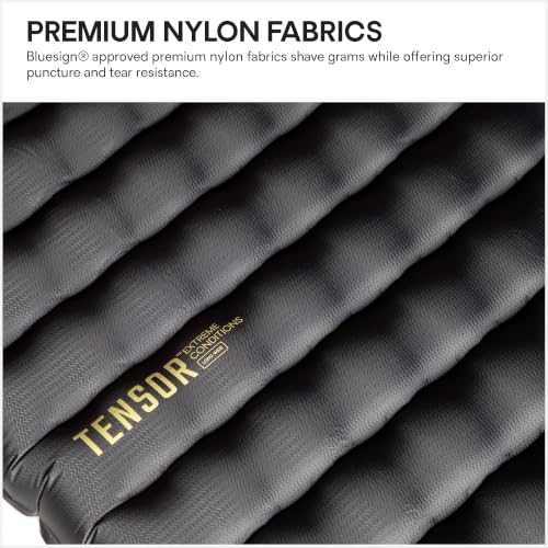 NEMO Equipment Tensor Extreme Sleeping Pad Long Wide 76x25 Black/Birch Bud/Citron