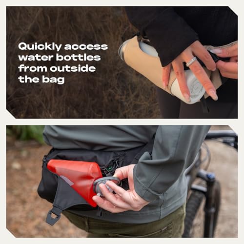 ARTERRA Falcon2L Ultralight Water-Resistant Fanny Pack Black - Compact Crossbody Waist Bag for Outdoor & Everyday Use
