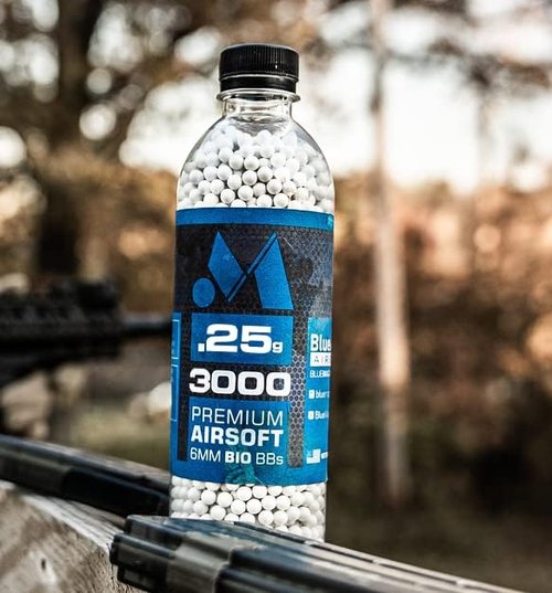 Biodegradable 6mm Airsoft BBS by [Brand Name] - Seamless .25g 3000ct - Perfect for All 6mm Airsoft Guns