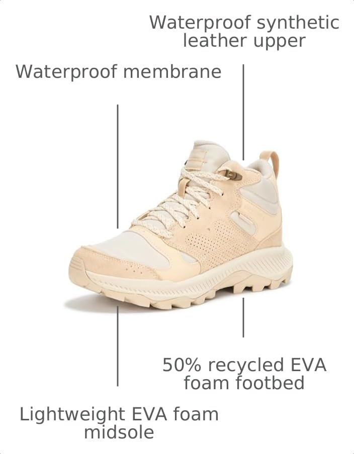 Merrell Women's Tempo Sol Mid Waterproof Hiking Shoes - 8.5, Poplar