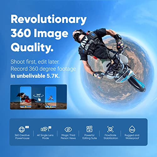 Amazon Renewed Insta360 X3 Waterproof 360 Action Camera - Standalone