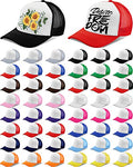 Didaey Bulk Sublimation Trucker Hats 48 Pack Blank Mesh Baseball Caps