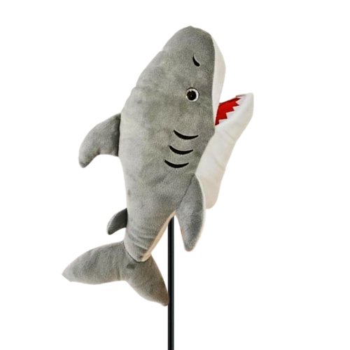 Golf Club Head Cover Funny Cartoon Golf Animal Wood Pole Set Suitable for 460 cc (Shark)
