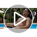 Black Zero Gravity Lounge Chair - Adjustable Folding Outdoor Recliner with Cup Holder