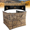 Lenotos 3-Panel Pop Up Ground Blind for Hunting - Dry Grass Camo, Easy Setup