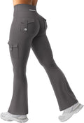 YEOREO CoreFlex Women's High Waisted Flare Leggings - Scrunch Design with Hidden Pockets | Gym & Yoga
