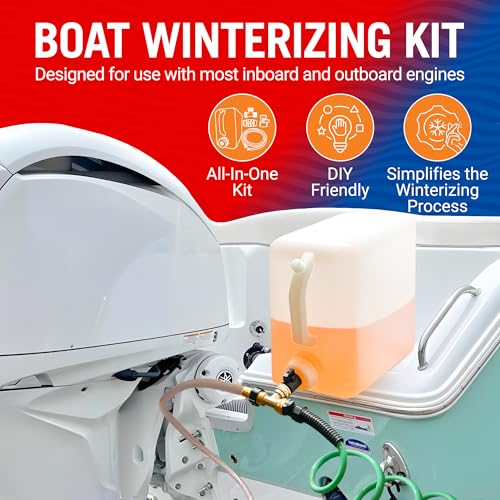 Boat & RV Winterizing Kit with 5-Gallon Antifreeze Tank for Engine Protection