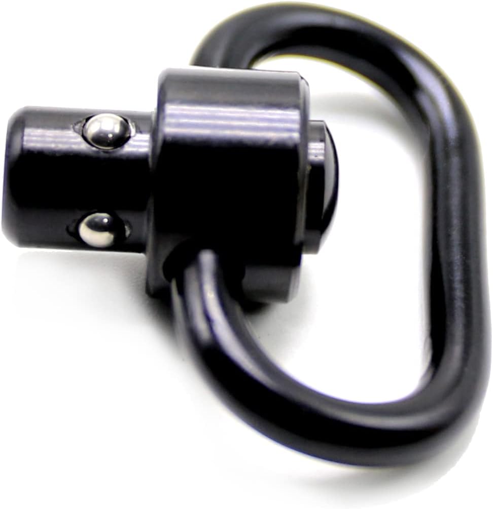 Smith's Sling Swivel - 1.25'' Heavy Duty Quick Detachable Push Button | Black Finish