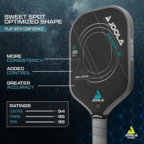 JOOLA Perseus Pickleball Paddle 16mm - Official Ben Johns Signature Power & Control