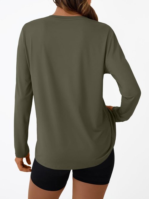 AUTOMET Women's Long Sleeve Workout Tops - UPF 50+ UV Protection for Hiking & Gym | Spring 2026 Collection