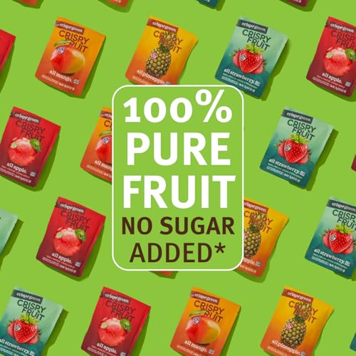 Favorite Flavors Variety Pack - Crispy Green Freeze-Dried Fruit Snacks, Pack of 32