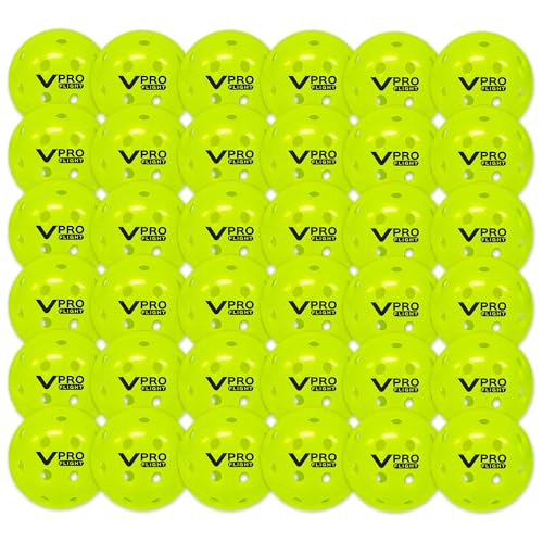 Vulcan VPRO Flight Pickleball 36-Pack - Hi-Vis Green Official Outdoor Ball