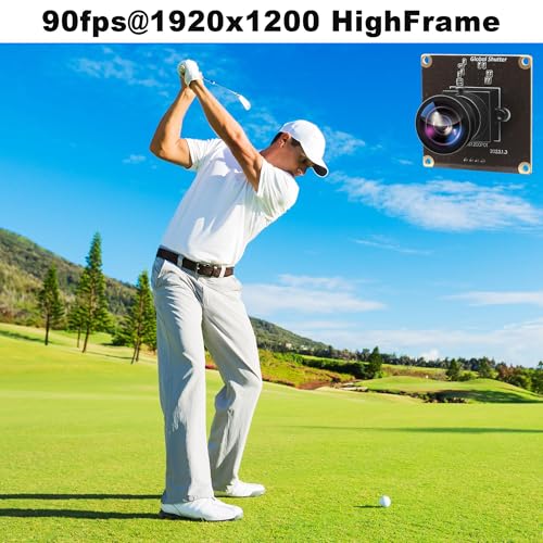 H120 Wide Angle No Distortion 2MP Global Shutter USB Camera 90FPS