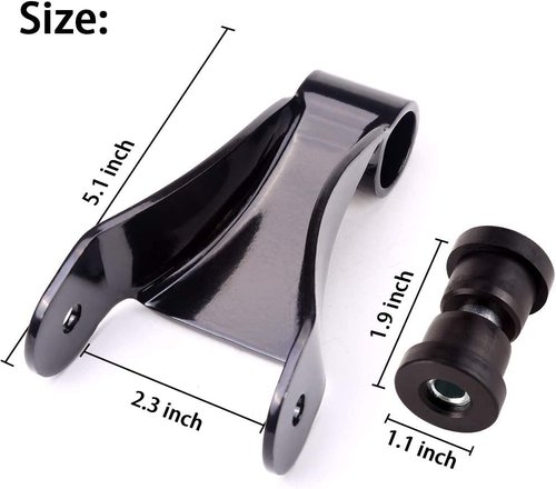 10L0L Golf Cart Metal Rear Shackle Kit Including Bushing & Sleeves for Club Car Precedent Replaces Part 1025062-01, 102506301, 102506601