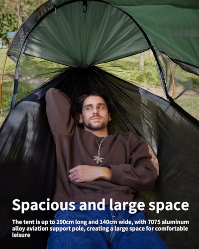 Travel Bird 3-in-1 Camping Hammock Tent with Mosquito Net & UV Sunshade - Green
