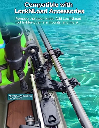 Offset Kayak Paddle Holder 2-Pack for Track Mounts - Fishing & Kayaking Accessories
