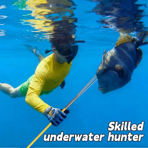 Orange Hawaiian Sling Spearfishing Pole Set - Fiberglass & Stainless Steel