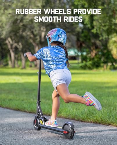 FanttikRide C9 Kids Electric Scooter - Foldable, Adjustable Heights, Safe Speed Modes, 5 Miles Range