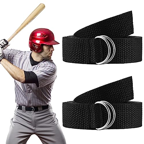 Football Belt 52 Inches D Ring Belt for Men Women Youth Kids Black 64