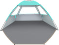 Venustas Beach Tent Sun Shelter for 3/4/6/8 Person, UPF 50+ UV Protection Beach Canopy, Lightweight and Easy Setup Cabana, Portable Shade Tent