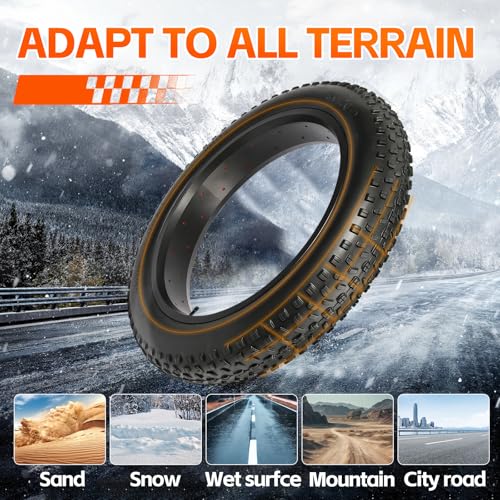 20x4 Fat Bike Tire - All-Terrain High-Performance Replacement for MTB & E-Bikes with 2 Tubes - Variation: 20*4.0 / Qty 2 Tires+2 Tubes