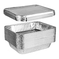 Disposable 9x13 Aluminum Foil Pans with Lids - 25 Sets, Half Size