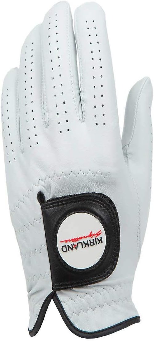 Kirkland Signature Golf Gloves - Premium Cabretta Leather for Comfort | Medium/Large (4 Count)