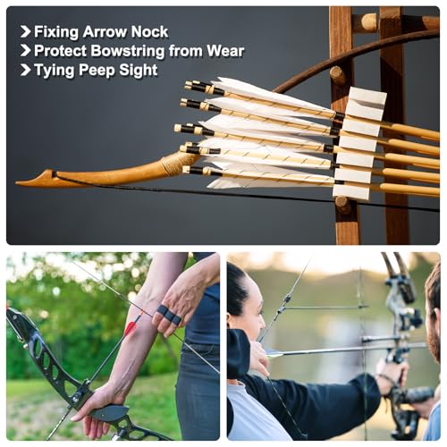 PATIKIL Archery Bow String Serving Thread - Grass Green, 120M Nylon