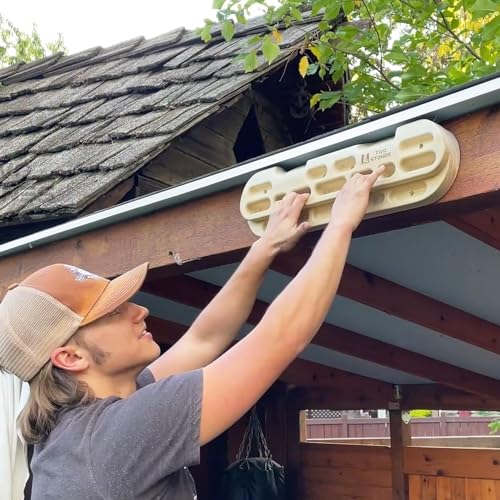 TWO STONES CJ-HB2001BX Wooden Rock Climbing Fingerboard Door Mount Training Station