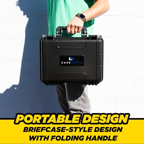 3-Pistol Waterproof Hard Case with Foam Insert, TSA Approved Gun Storage 16 Inch